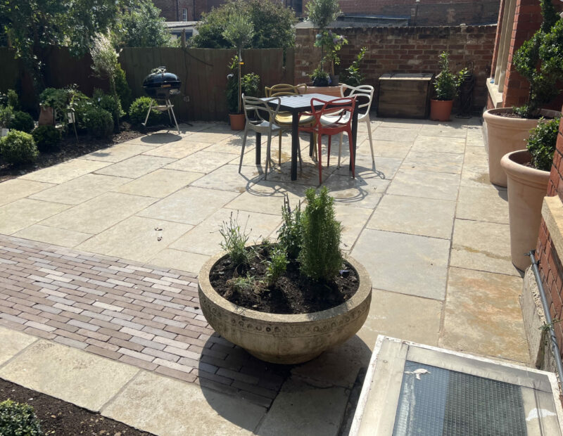 Jaipur / Umbrian/Olive- IN/OUT Flagstone Limestone Tiles 900x600x22mm Tumbled and Brushed , hand cut & tumbled edges. SALE ONLY£29.90+vat + delivery also Patio packs in Grande opus available at £28 +vat - Image 3